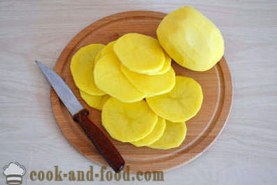 Картофи готвене с гъби и кашкавал