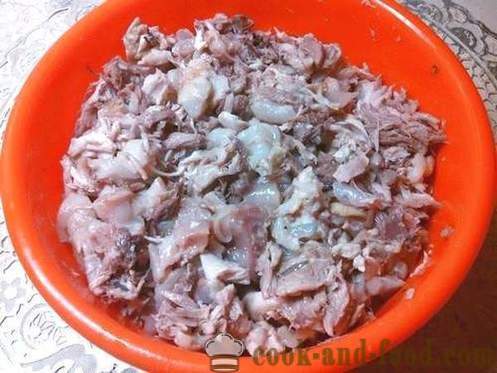 Вкусни желирани свински крака и говеждо месо