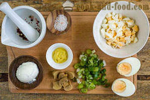 Delicious салата с мариновани гъби и яйца