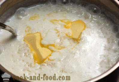 Мляко ориз каша - стъпка по стъпка рецепта