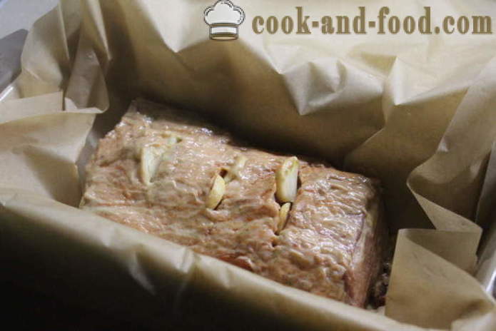 Свинско във фурната, запечени с гъби и зеленчуци - как да се пекат вкусни гърди във фурната, рецептата със снимка poshagovіy