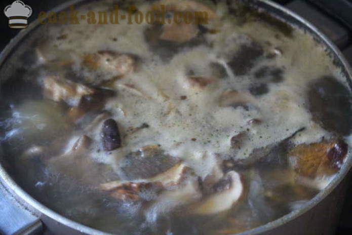 Закарпатска супа от бели гъби - как да се готви супа с бели гъби вкусно, с една стъпка по стъпка рецепти снимки
