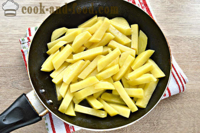 Пържени картофи със сирене - как да приготвят вкусни картофи със сирене, стъпка по стъпка рецепти снимки