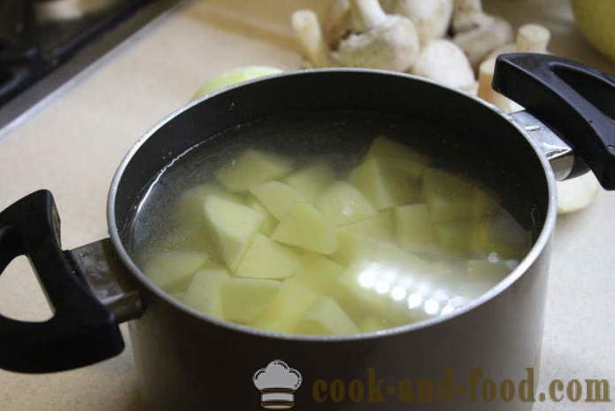Английски картофи пай с месо и гъби - как да се готви за готвене на картофи и месо, с една стъпка по стъпка рецепти снимки