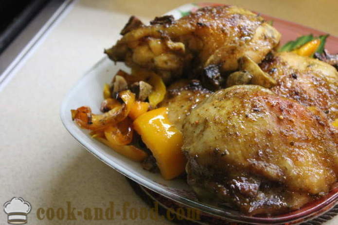 Пиле в териаки сос във фурната - как да се готви пиле терияки, стъпка по стъпка рецепти снимки
