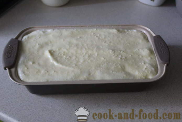 Vanilla торта с круши и сирене във форми - как да се пекат торта, изработена от извара и круши в дома, стъпка по стъпка рецепти снимки