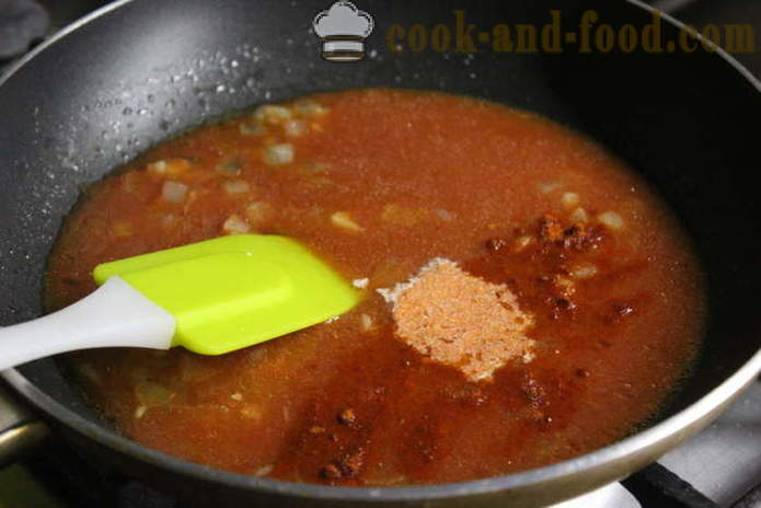 Спагети с риба тон консерви в доматен сос-сметана - както вкусно да се готви спагети, стъпка по стъпка рецепти снимки