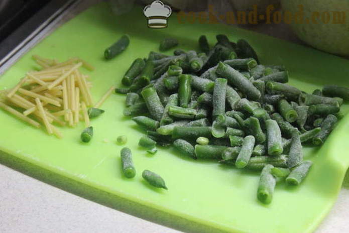 Постни зеленчукова супа с зелен боб - как да се готви супа зеленчуци у дома, стъпка по стъпка рецепти снимки