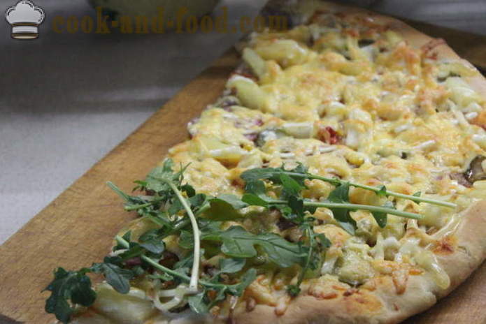 Мая пица с месо и сирене в домашни условия - стъпка по стъпка фото-пица рецепта с кайма на фурна