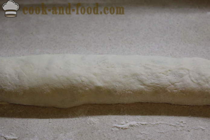 Сирене рула с чесън и лук - как да се направи кифли със сирене и чесън, с една стъпка по стъпка рецепти снимки