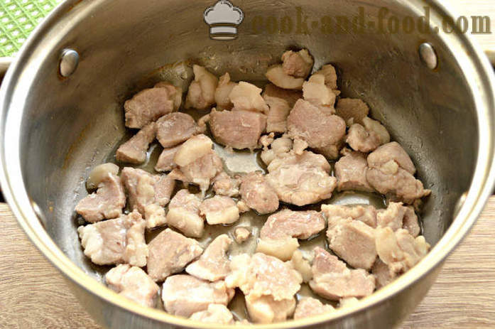 Вкусно свинско сос с брашно - как да се готви месо сос свинско с елда, стъпка по стъпка рецепти снимки