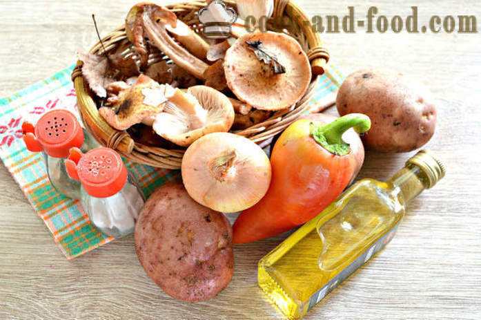 Пресни гъби пържени картофи с - как да се изпържи гъби с картофи в тиган, стъпка по стъпка рецепти снимки
