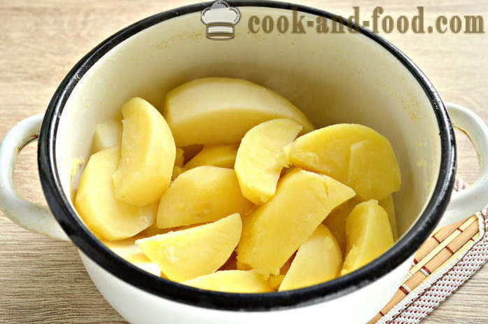 Оригинални картофено пюре с билки - Как да се готви картофено пюре и зелени, с една стъпка по стъпка рецепти снимки