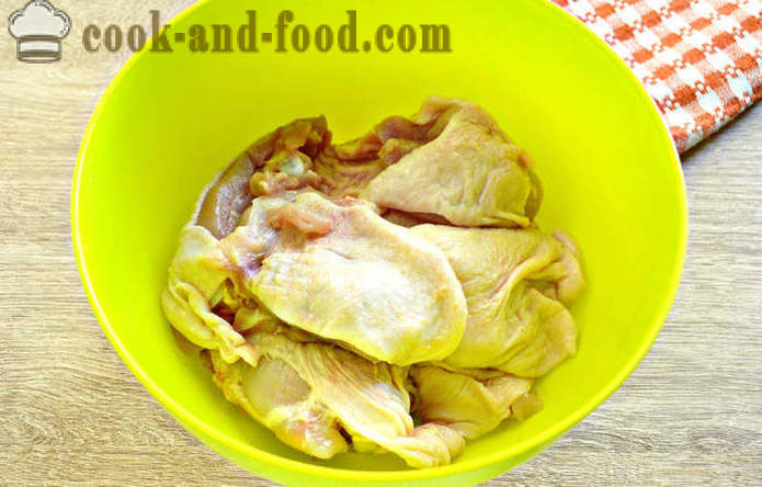 Вкусни пилешки кебап майонеза - как да се готви пилешки шишчета във фурната, с една стъпка по стъпка рецепти снимки
