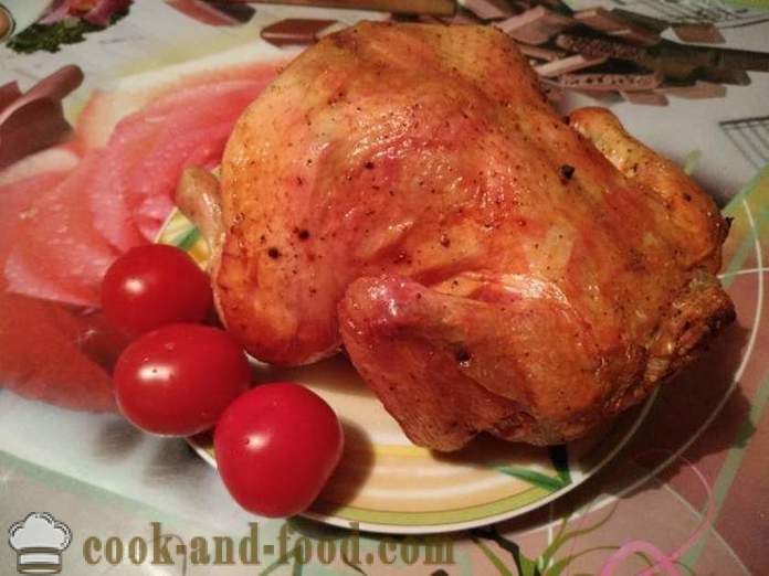 Печени пилешки изцяло на банката - като вкусна печена пиле в цяла печка, стъпка по стъпка рецепти снимки