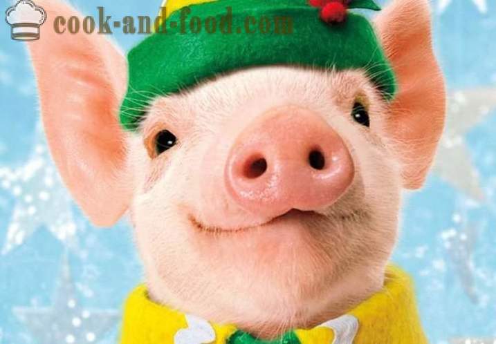 Какво да се подготвят за Нова Година 2019 година на свинята - меню на Нова година на година на свинята, или глиган, рецепти със снимки