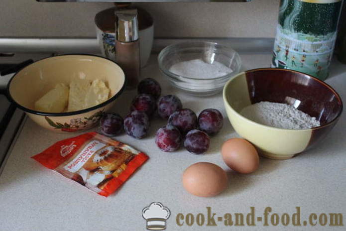 Plum торта с рецепта New York Times - как да се пекат Американски пай със сливи и канела, с една стъпка по стъпка рецепти снимки