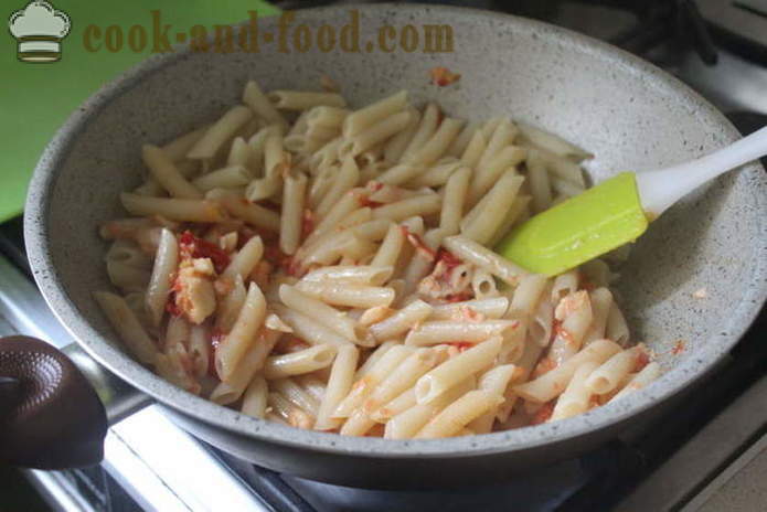 Италианска паста с домати и риба - как да се готвя паста с риба и домати, стъпка по стъпка рецепти снимки