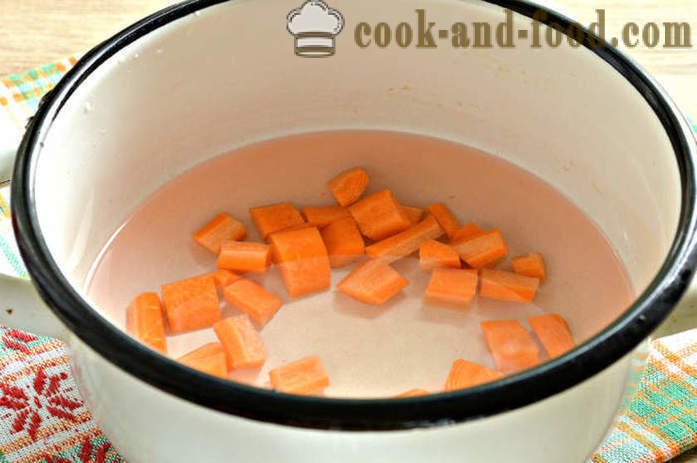 Най-добър тиква пюре за хранене - как да се направи зеленчукови пюрета за кърмачета, стъпка по стъпка рецепти снимки
