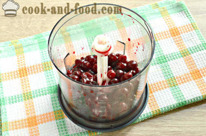 Cherry ласкател в блендер - как да се направи шейк с мляко и череши в дома, стъпка по стъпка рецепти снимки