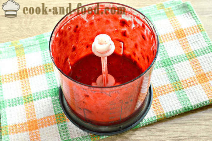 Cherry ласкател в блендер - как да се направи шейк с мляко и череши в дома, стъпка по стъпка рецепти снимки