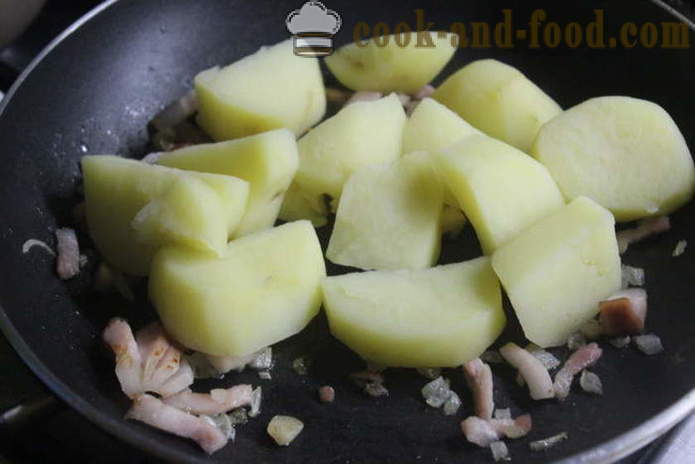 Вкусни картофи с чесън и бекон - как да се готви вкусни картофи, стъпка по стъпка рецепти снимки