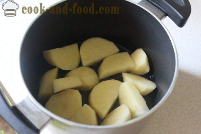 Вкусни картофи с чесън и бекон - как да се готви вкусни картофи, стъпка по стъпка рецепти снимки