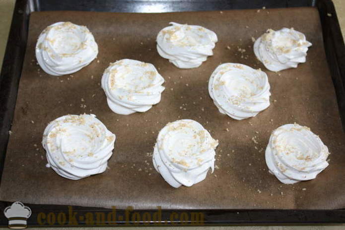 Анна Павлова десерт със сметана и плодове - как да се готвя десерт Павлова, стъпка по стъпка рецепти снимки