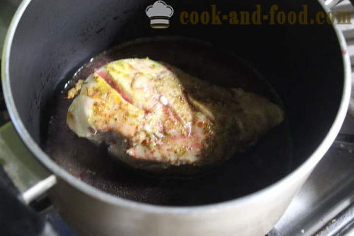 Juicy пилешки гърди печени на фурна със заквасена сметана - как да се готви вкусни пилешки гърди, стъпка по стъпка рецепти снимки