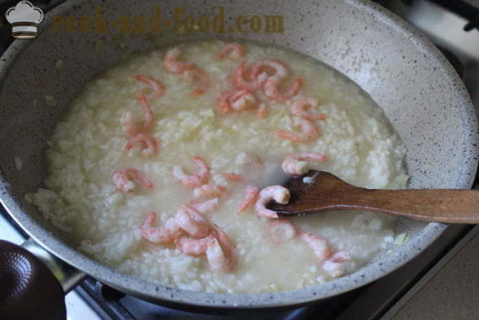 Delicious ориз със скариди в тайландски - как да се готвя ориз с морски дарове, стъпка по стъпка рецепти снимки