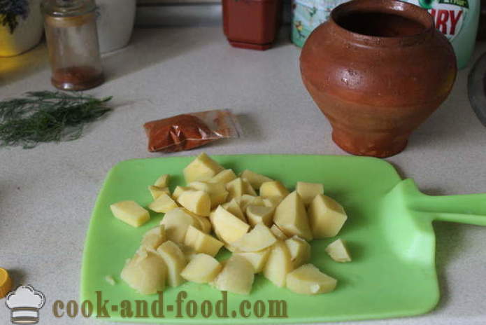 Картофи гърнето във фурната - вкусни печени картофи в тенджерата, с една стъпка по стъпка рецепти снимки