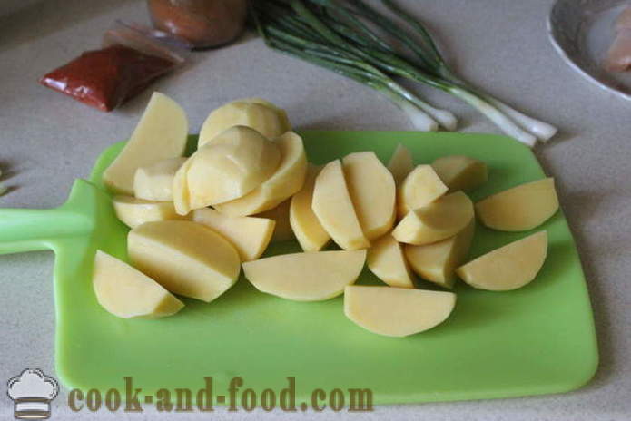 Картофи с червен пипер и чесън - как да приготвят вкусни картофи с червен пипер, стъпка по стъпка рецепти снимки