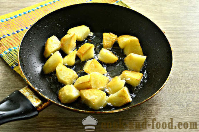 Топла салата с картофи и майонеза - Как да се готви топла салата от картофи, стъпка по стъпка рецепти снимки
