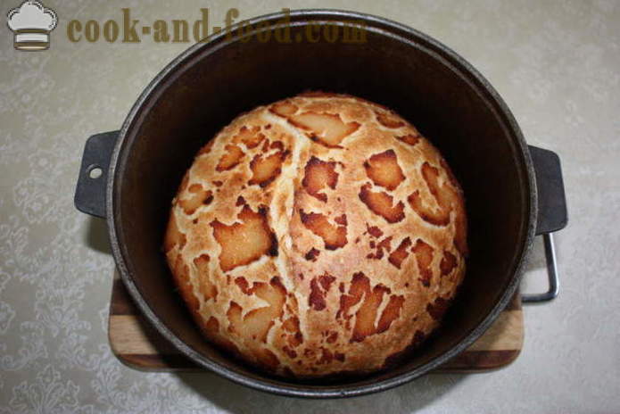 Домашен хляб с хрупкава във фурната - как да се пекат бял хляб у дома, стъпка по стъпка рецепти снимки
