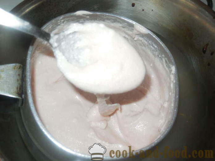 Зефир глазура без яйца и желатин - Как да се готви на черешката на тортата, не се разпада, стъпка по стъпка рецепти снимки