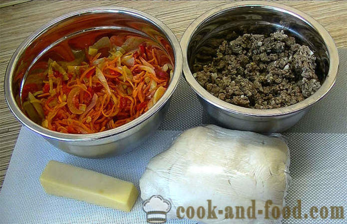 Диетичните лазаня със зеленчуци и месо - Как да се готви лазаня в дома, стъпка по стъпка рецепти снимки