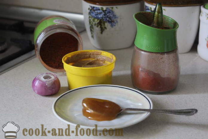 Мед сос от горчица за пиле или ребра - как да се направи мед горчица сос за говеждо, стъпка по стъпка рецепти снимки