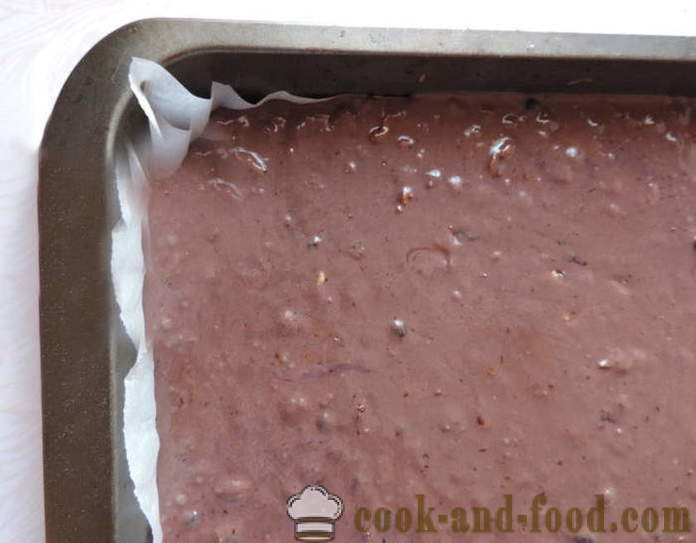 Blueberry торта с орехи - Как да направим боровинка пай с ядки и какао, с една стъпка по стъпка рецепти снимки