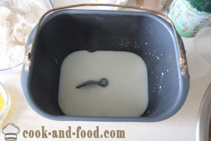 Млечен бял хляб в машината хляб - как да се пекат хляб в млякото, стъпка по стъпка рецепти снимки