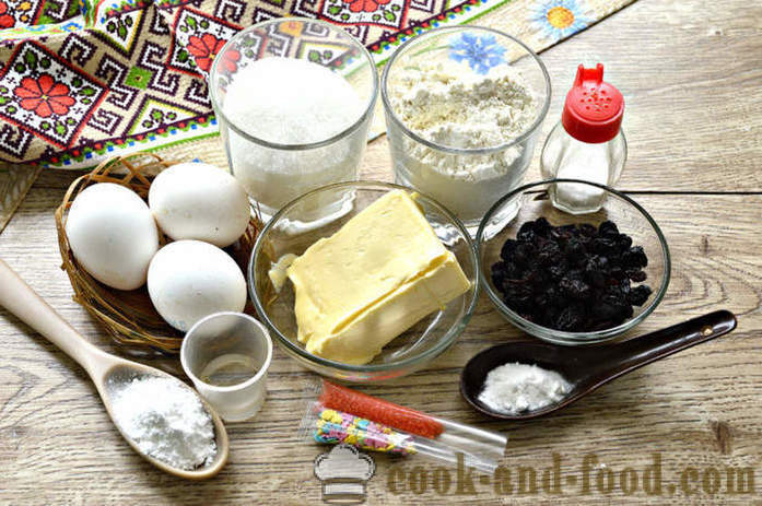 Козунак-торта със сода без мая и мляко - как да се готвя торти в метални кутии във фурната, с една стъпка по стъпка рецепти снимки