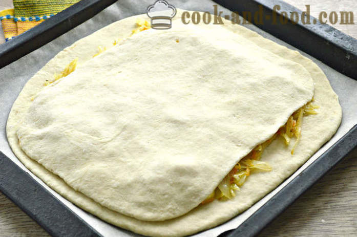 Lean мая торта със зеле - как да се пекат постни зелеви пай във фурната, с една стъпка по стъпка рецепти снимки