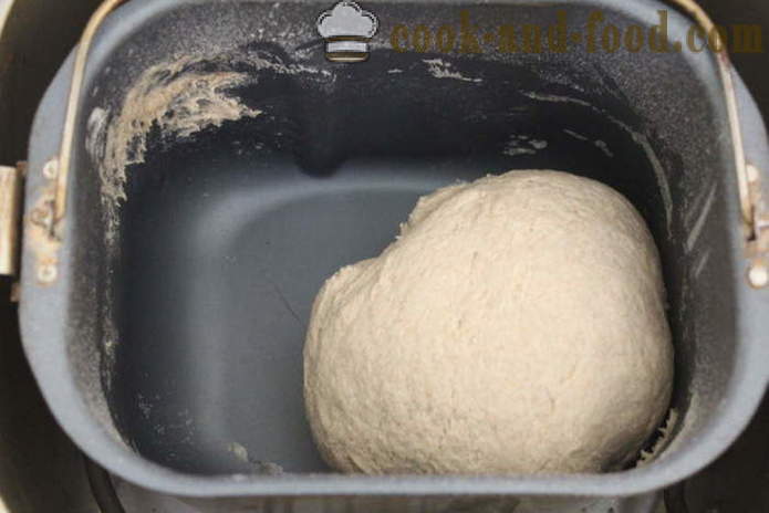 Рустик хляб в машина хляб от ръж и цялата пшенично брашно - как да се направи хляб от различни видове брашно в производител на хляб, стъпка по стъпка рецепти снимки