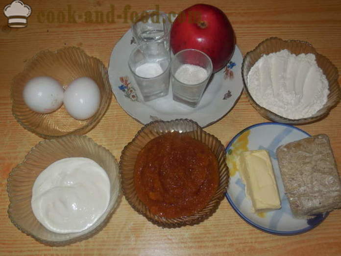 Gingerbread с ябълки и халва - как да се направи пищен дом, стъпка по стъпка рецепти снимки