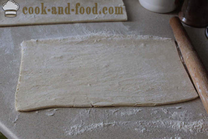 Кроасани от завършения бутер тесто - как да се направи кроасани със сладко от тестото, с една стъпка по стъпка рецепти снимки