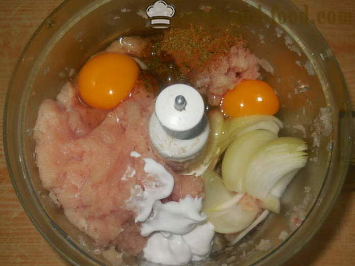 Пиле готвене във фурната - как да се готви за готвене на мляно пилешко с ориз, стъпка по стъпка рецепти снимки