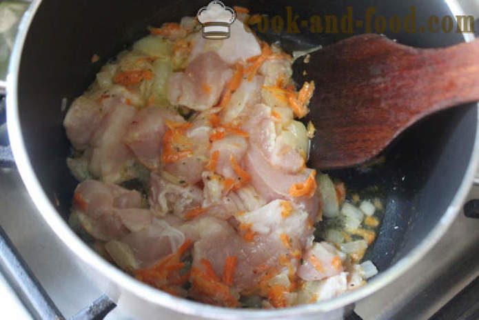 Леща Пилаф с пиле в млякото - като вкусна да готвя леща с пилешко, стъпка по стъпка рецепти снимки
