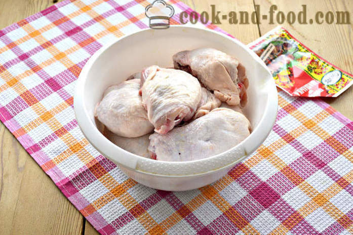 Вкусни барбекю пиле с бедра на скара на дървени въглища - как да се готвя барбекю пиле на скара на скара, стъпка по стъпка рецепти снимки