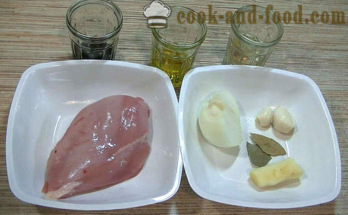 Пилешки гърди на китайски соев сос - как да се готвя пиле в китайски сос, стъпка по стъпка рецепти снимки