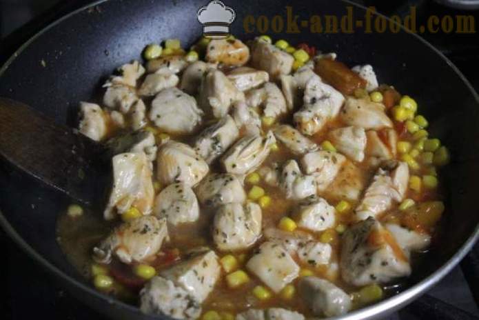 Пиле на китайски сладко-кисел сос - как да се готвя пиле в китайски, стъпка по стъпка рецепти снимки