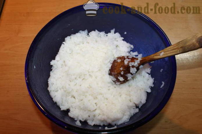 Най-добър суши ориз с оризов оцет - как да се готвя ориз за суши у дома си, стъпка по стъпка рецепти снимки